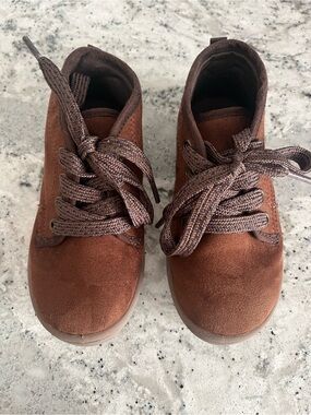 Carter's Brown Suede Lace-Up Kids Boots
